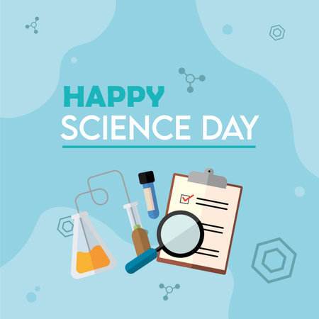 Magnifier and lab gear design. Vector illustrationのイラスト素材