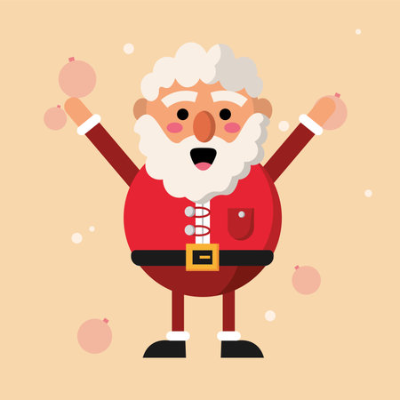 Cute santa claus christmas character Vector illustrationのイラスト素材