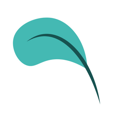 Colored natural leaf icon Vector illustrationのイラスト素材