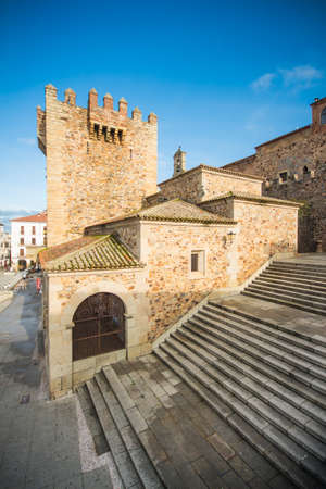 Torre de Bujaco en Cceres, Extremadura, Espaaのeditorial素材