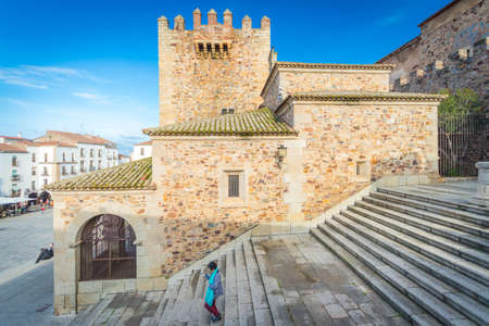 Torre de Bujaco en Cceres, Extremadura, Espaaのeditorial素材