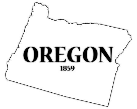 Oregon State and Dateのイラスト素材