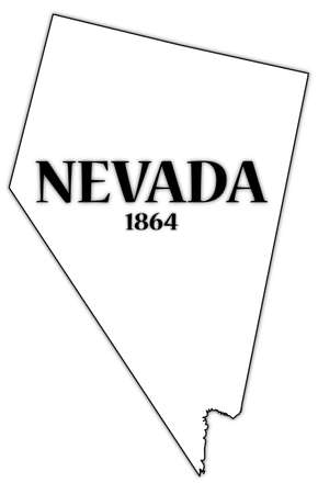 Nevada State and Dateのイラスト素材