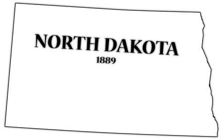 North Dakota State and Dateのイラスト素材