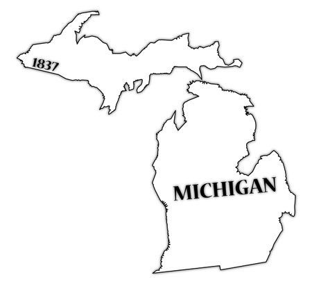 Michigan State and Dateのイラスト素材