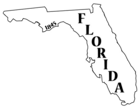 Florida State and Dateのイラスト素材