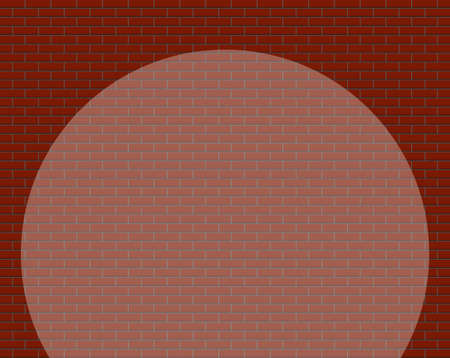 Brick Wall With Spotlightのイラスト素材