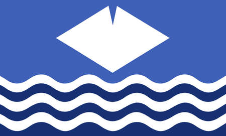 An Isle of Wight flag designのイラスト素材