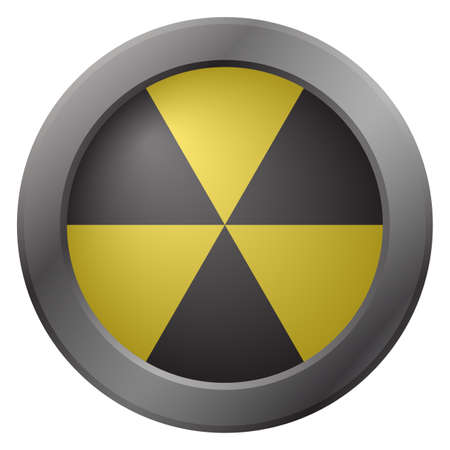 A hazard warning icon isolated on a white backgroundのイラスト素材