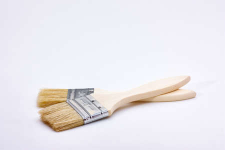 Pair of brushes on white background.の写真素材