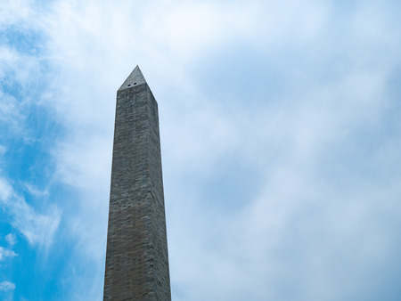 WASHINGTON, DC â MAY 15, 2018: Top of Washington Monument at National Mall in Washington, DCのeditorial素材