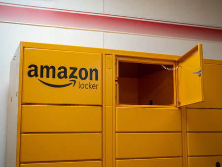 Amazon Locker location in front of local store