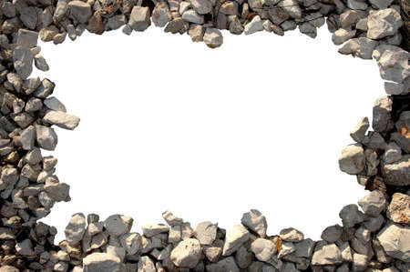 frame of pebblesの写真素材