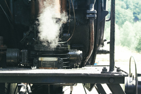 old steam locomotiveの写真素材