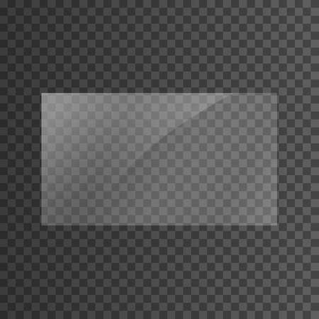 The texture of rectangle glass plate, mirror, windows. Light effect for a picture or a mirror. Beautiful realistic reflection. The interior of the house stock vectorのイラスト素材