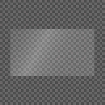 The texture of rectangle glass plate, mirror, windows. Light effect for a picture or a mirror. Beautiful realistic reflection. The interior of the house stock vectorのイラスト素材