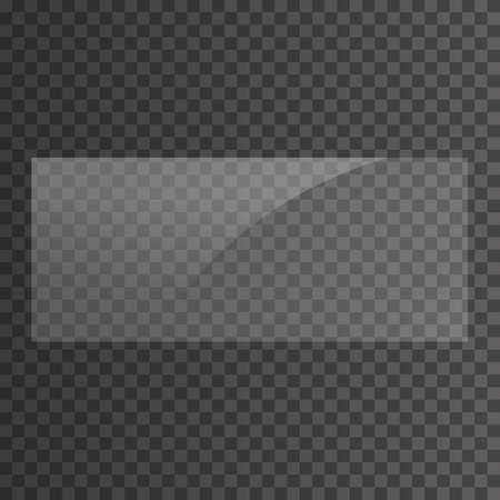 Rectangular 21x9 glass plate. Light effect for a picture or a mirror. Beautiful realistic reflection. The interior of the house. Glass effect, monitor, screen highlightのイラスト素材