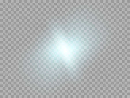 Blue or white glowing light burst explosion transparent. Vector illustration for cool effect decoration with ray sparkles. Bright star. Transparent shine gradient glitter, bright flare. Glare texture.のイラスト素材