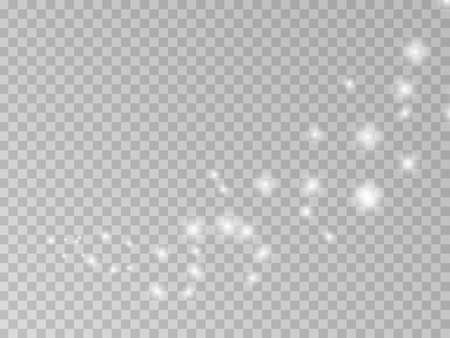 Vector png magic light effect falling star trail.のイラスト素材