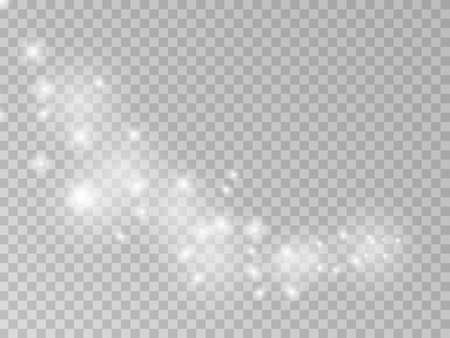 Vector png magic light effect falling star trail.のイラスト素材
