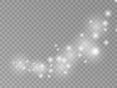 Vector png magic light effect falling star trail.のイラスト素材