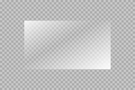The texture of rectangle glass plate, mirror, windows. Light effect for a picture or a mirror. Beautiful realistic reflection stock vectorのイラスト素材