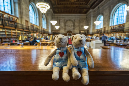 New York City, United States - September 6: Love doll inside New York Public Library
