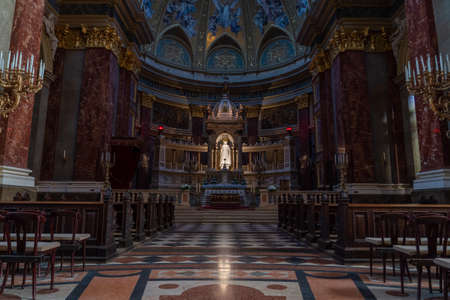 Luxary sanctuary nave hall in St. Stephen's Basilicaのeditorial素材