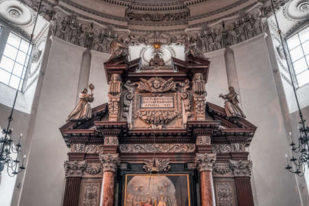 Altar ornamentation inside Salzburg Cathedralのeditorial素材