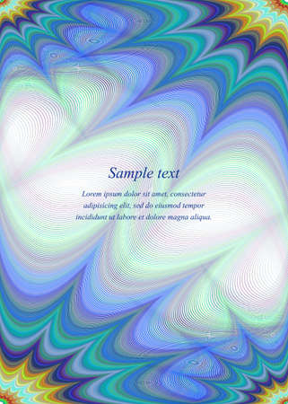 Blue colorful page corner design template invitation, greeting, presentation, card, letter, paper, brochure, etc...のイラスト素材