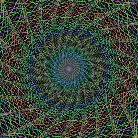 Wired abstract fractal designのイラスト素材