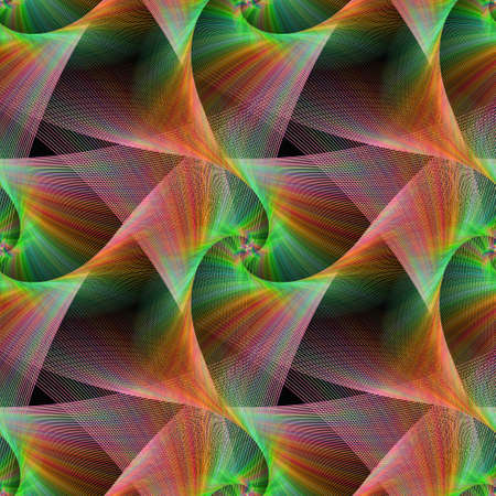 Seamless computer generated color fractal veils backgroundのイラスト素材