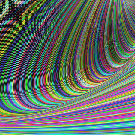 Curved illusion - abstract background designのイラスト素材