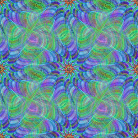Green blue colorful seamless fractal pattern backgroundのイラスト素材