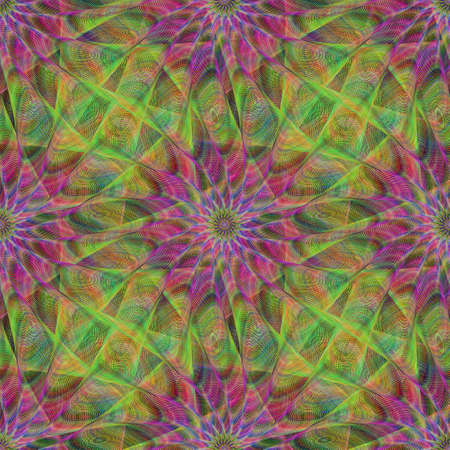 Colorful seamless abstract fractal pattern background designのイラスト素材