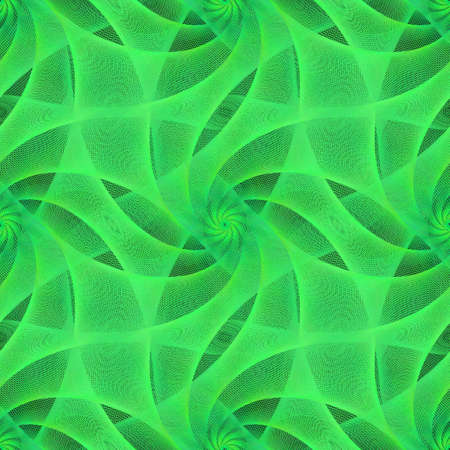 Green seamless fractal veil pattern background designのイラスト素材