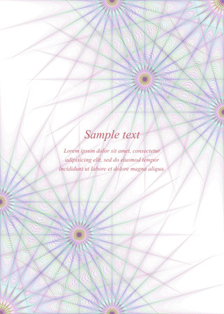 Page watermark design template for certificate, invitationのイラスト素材