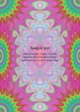 Page border design template background with colorful starsのイラスト素材