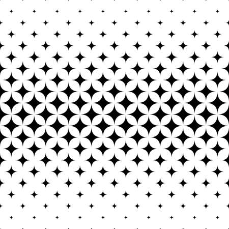 Seamless curved star pattern design vector backgroundのイラスト素材
