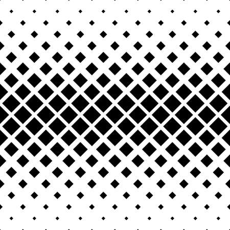 Seamless monochrome square pattern design vector backgroundのイラスト素材