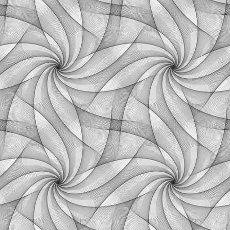 Monochrome seamless fractal veil design pattern backgroundのイラスト素材