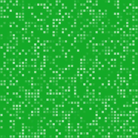 Green square pixel mosaic digital background designのイラスト素材
