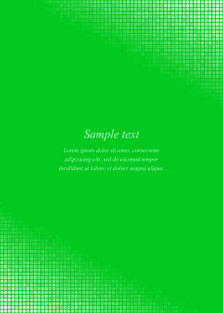 Green page corner design template for brochureのイラスト素材