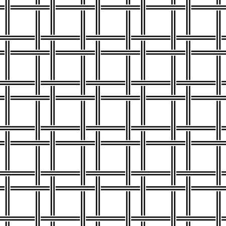 Black and white seamless line pattern designのイラスト素材