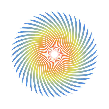 Abstract geometric circular spiral company logo designのイラスト素材