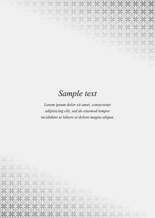 Page corner ornament design template for brochureのイラスト素材
