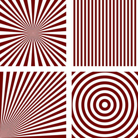 Simple abstract purple striped pattern background setのイラスト素材