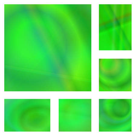 Green color gradient abstract background design setのイラスト素材