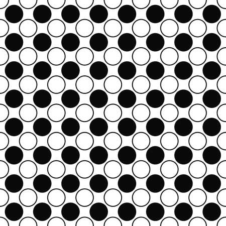 Repeating black white abstract circle pattern designのイラスト素材