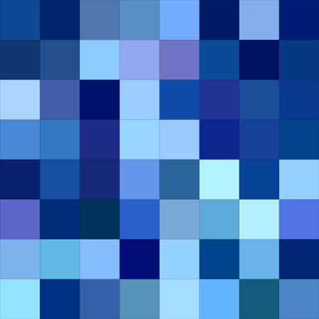 Blue color square mosaic vector background design